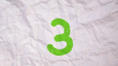 Countdown of Numbers Stock Footage 327398812