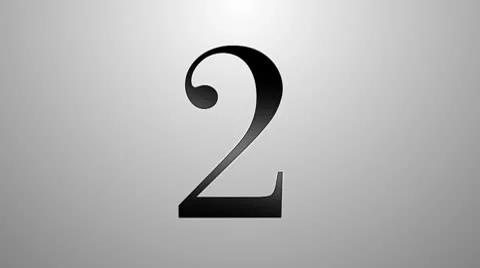 Countdown Numeric 1 스톡 동영상 8954566
