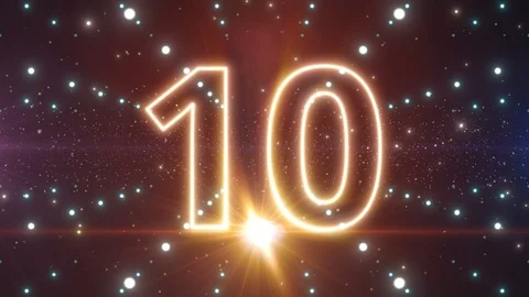 Countdown opening leader graphics Stock Footage 121460695