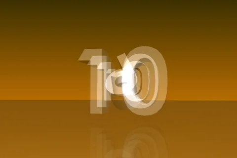 CountDown-orange-720x480-29.97fps Vídeo Stock 876128