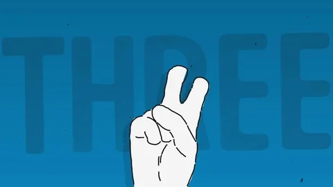 Countdown with the Palm Stock Footage 85055174