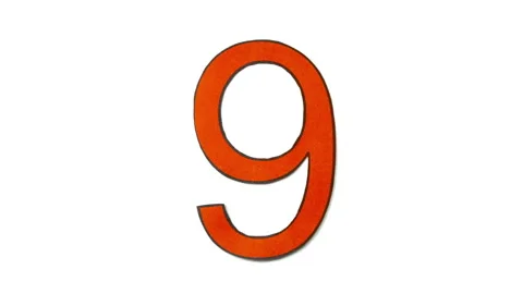 Countdown paper numbers Stock Footage 141257306