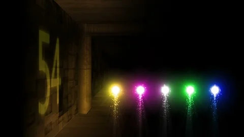 Countdown Particle Spheres Stock Footage 108055688