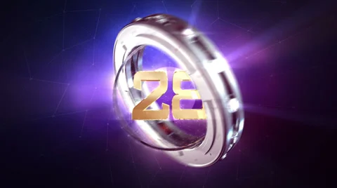 Countdown Ring Animation 库存影片 38496491