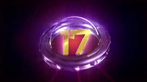 Countdown Ring Animation Stock Footage 38497068