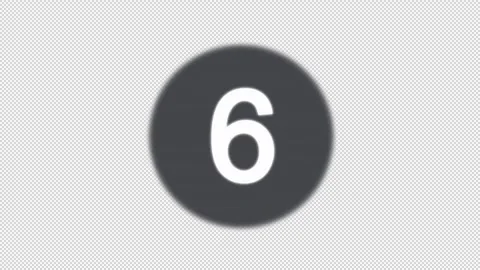 Countdown screen saver. Animation of the numbers report. Cartoon Stock Footage 149910712