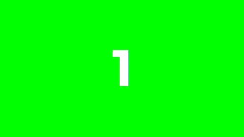Countdown sequence ending with go on green screen background Stock Footage 337984097