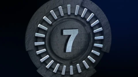 Countdown Silver Stock Footage 49515265