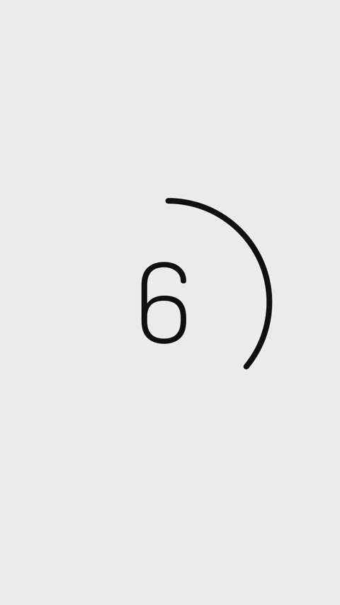 Countdown simple animated, 10 second countdown Stock Footage 297143908