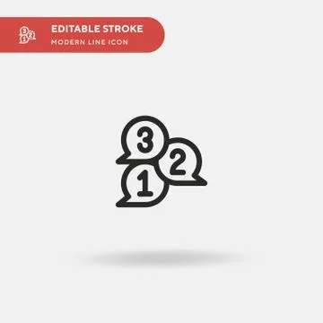 Countdown Simple vector icon. Illustration symbol design template for web mob Stock Illustration