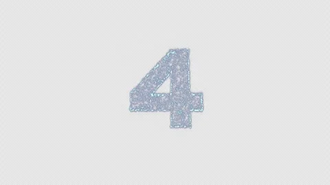 A countdown with sparkling blue particles Stock Footage 332186686