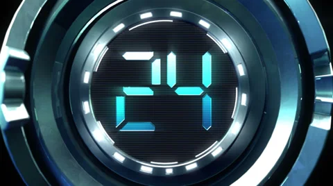 Countdown On Steel Ball Stock-Footage 38435643