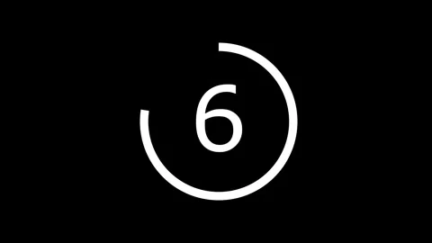 Countdown stock motion animation video Stock Footage 281461157