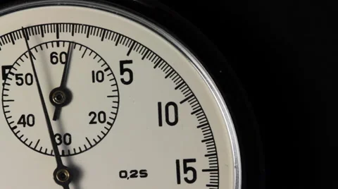 Countdown Stopwatch On A Black Background Stock-Footage 58863091