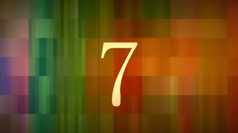 Countdown to television broadcast glitch interference off air Stock Footage 202034670