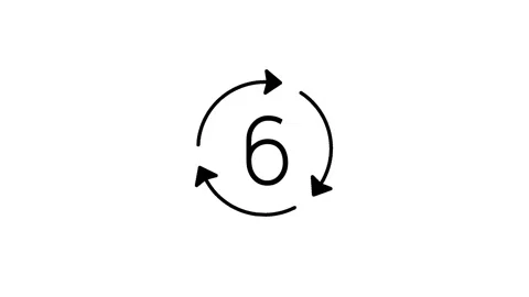 Countdown ten arrow horizontal Stock Footage 313817661