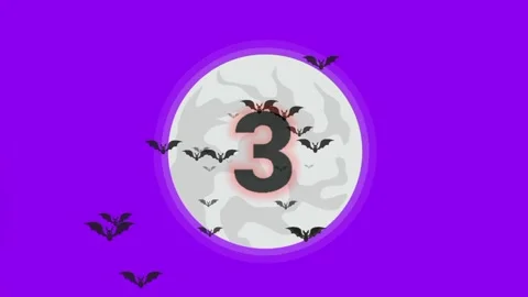 Countdown ten with bats Stock-Footage 248303327