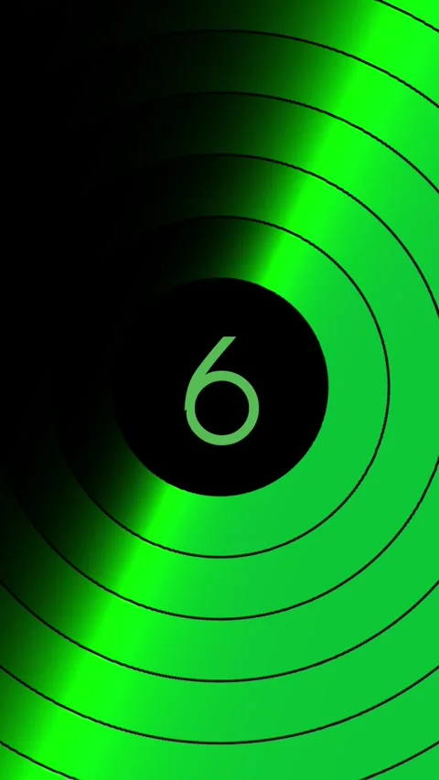 Countdown ten green radar Stock-Footage 305853497