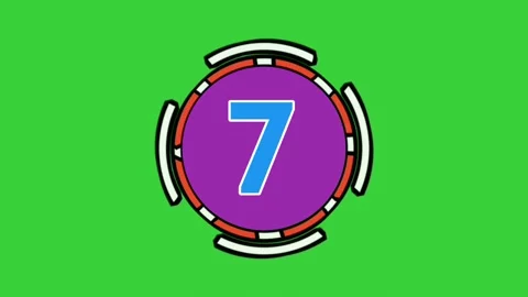 Countdown ten to one animation like in split-flap or solari display. Stock Footage 154723526