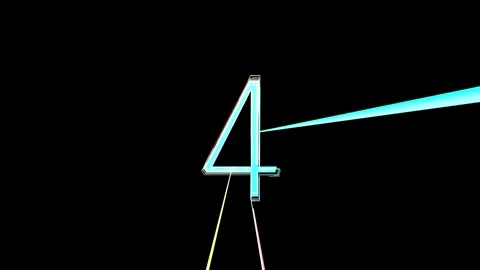 Countdown from ten to one on black, white background and alpha channel. Video stock 261937866