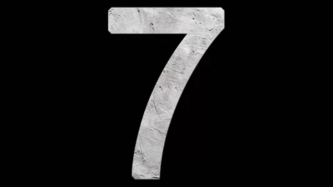 Countdown from ten to zero, black background Stock Footage 205960699
