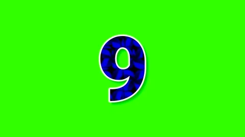 Countdown from ten to zero with colorful graphics on a bright background 動画素材 334656047