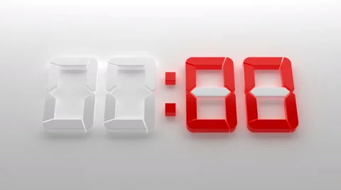 Countdown from ten to zero  Stock Footage 61537822