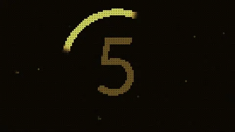 Countdown from ten to zero with golden numbers on dark background motion gr.. Stock Footage 327593210