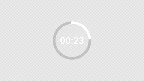 Countdown thirty seconds animation from 30 to 0 seconds Stock Footage 286034312