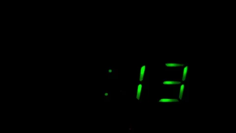 Countdown from thirty seconds on an electronic clock Stock Footage 82370514