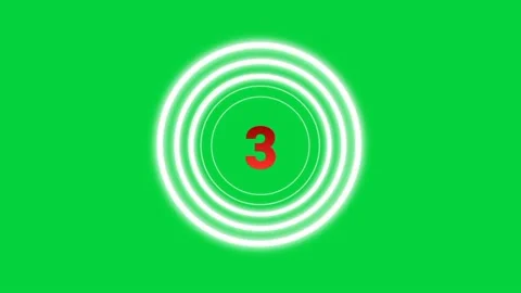 Countdown three close Stock Footage 233766094