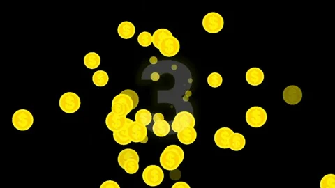 Countdown three with coins Stock Footage 249495403