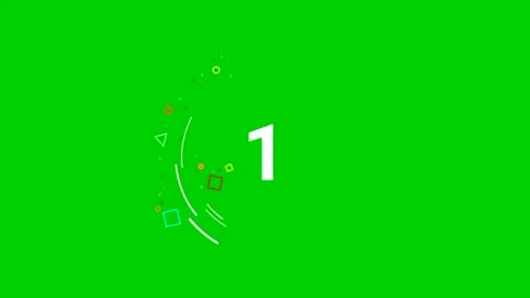 Countdown three geometry loop Stock-Footage 232659741