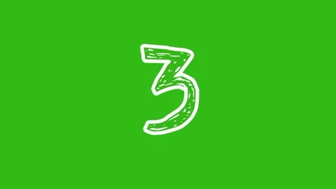 Countdown three line art Stock-Footage 233062032