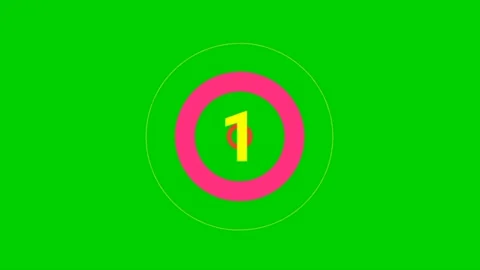 Countdown of three ticking circle Stock-Footage 232659742