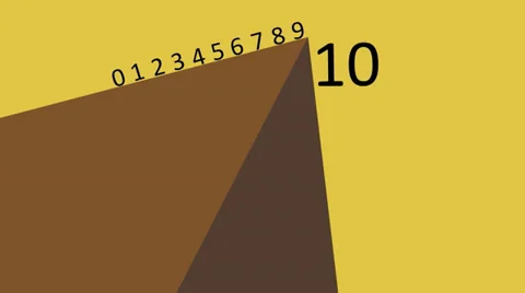 Countdown thrown from mountains Stock Footage 36235065