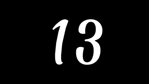 Countdown till 49 animated 4k video clip Video stock 322035633