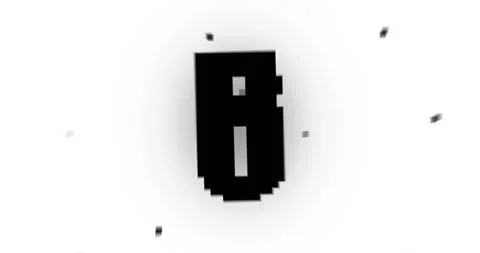 Countdown time from 10 to 0. Design element with glitch invert and distorti.. 스톡 동영상 280994877