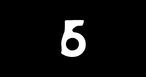 Countdown time from 10 to 0. Smooth morph shape animation on black background Stock Footage 280994804