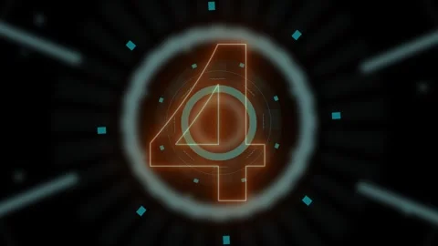 Countdown time remain from ten seconds to time end or new year celebrate wis Stock Footage 246680924