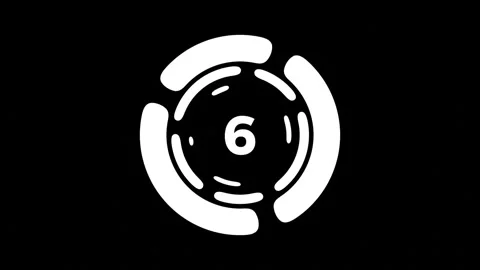 Countdown Time White Video stock 296674920