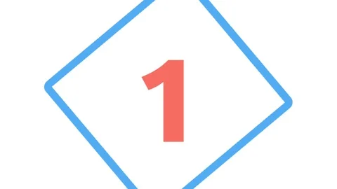 Countdown timer from 1 to 3 seconds Stock Footage 125354309