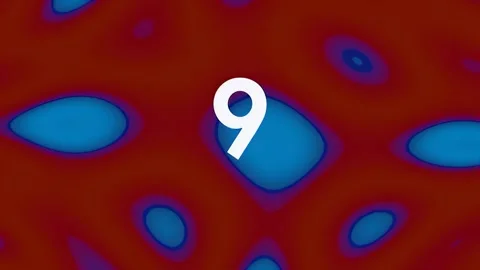 Countdown Timer 10 to 0, Abstract Liquid Background, Digital Transition 스톡 동영상 341298875