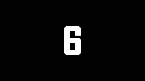 Countdown Timer From 10 to 1 Animation on a black background. Stock Footage 236679456