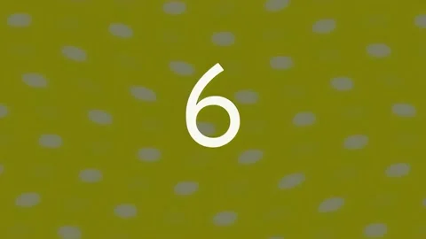 Countdown Timer from 10 seconds, Digital Display on Abstract Green Background Vídeos de archivo 341709567
