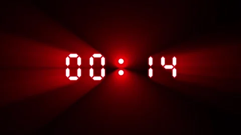 Countdown Timer 20 to 0 Seconds Stock Footage 305127736
