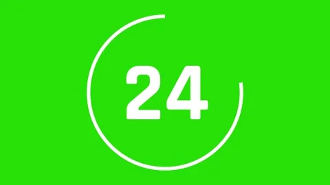 Countdown timer 30 seconds animation. Stock Footage 286026816