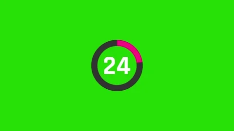 Countdown timer 30 seconds animation Stock Footage 293296836