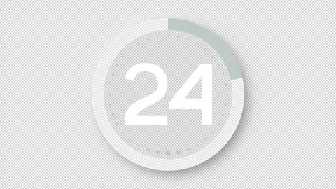 Countdown Timer 30s gray Stock Footage 231611559