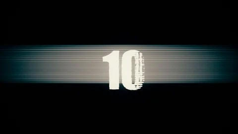 Countdown Timer - 3D Video stock 88359780